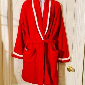 Victoria’s Secret Red Plush Sweater Robe - NWOT